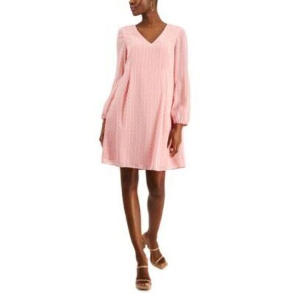 INC Dresses & Skirts - INC Women's Pink Chiffon Back Tie Shift Dress S NWT